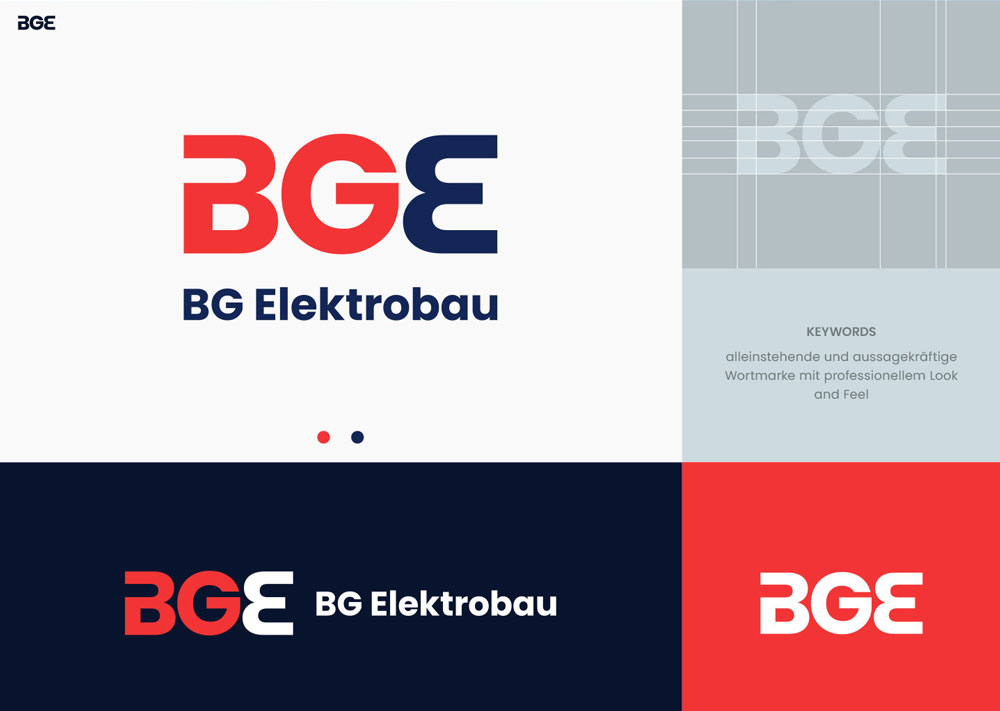 Logo und Corporate Design BG Elektrobau Leipzig