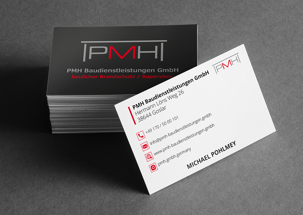 PMH Baudienstleistungen GmbH Visitenkarten