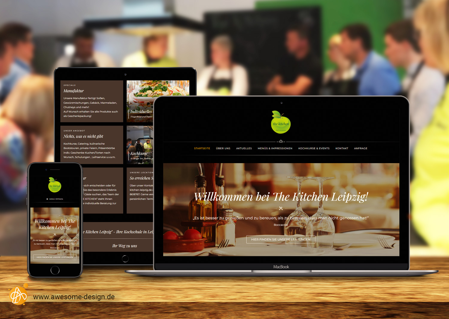 Webdesign - The Kitchen Leipzig | Awesome Design