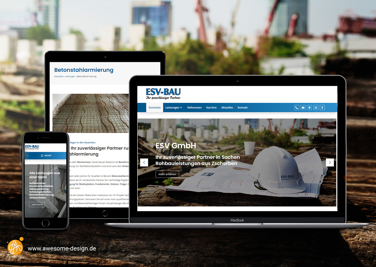 Webdesign - ESV Bau | Awesome Design
