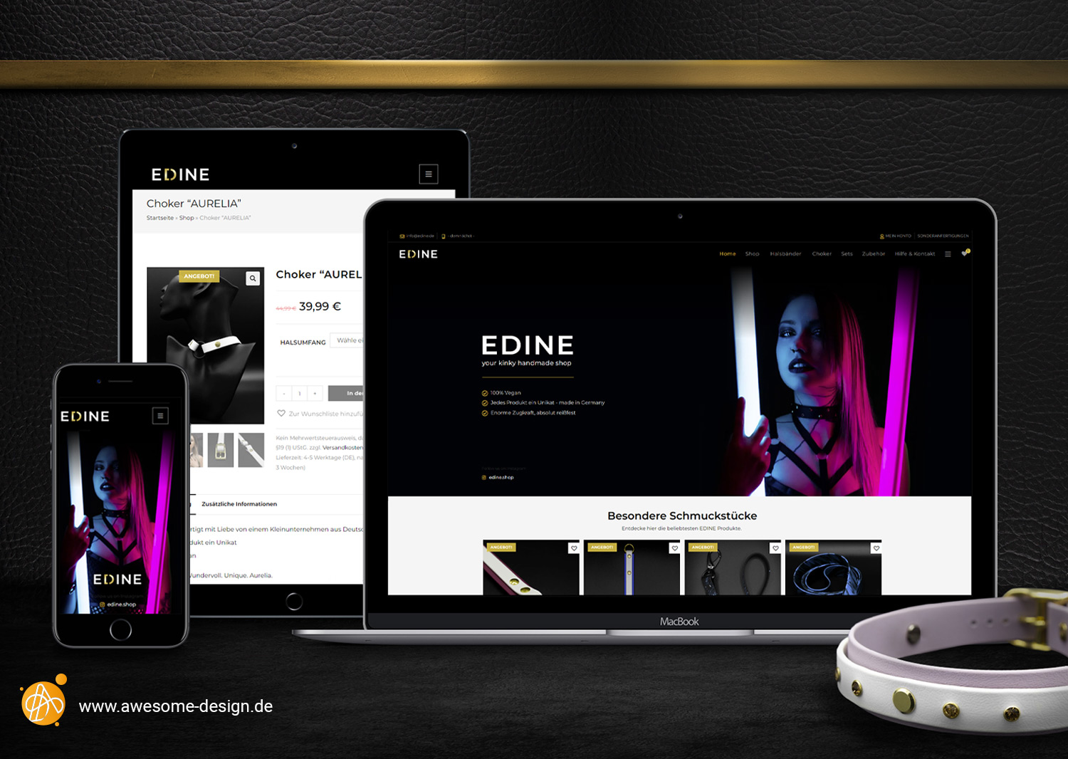 Webdesign / Webshop - EDINE | Awesome Design
