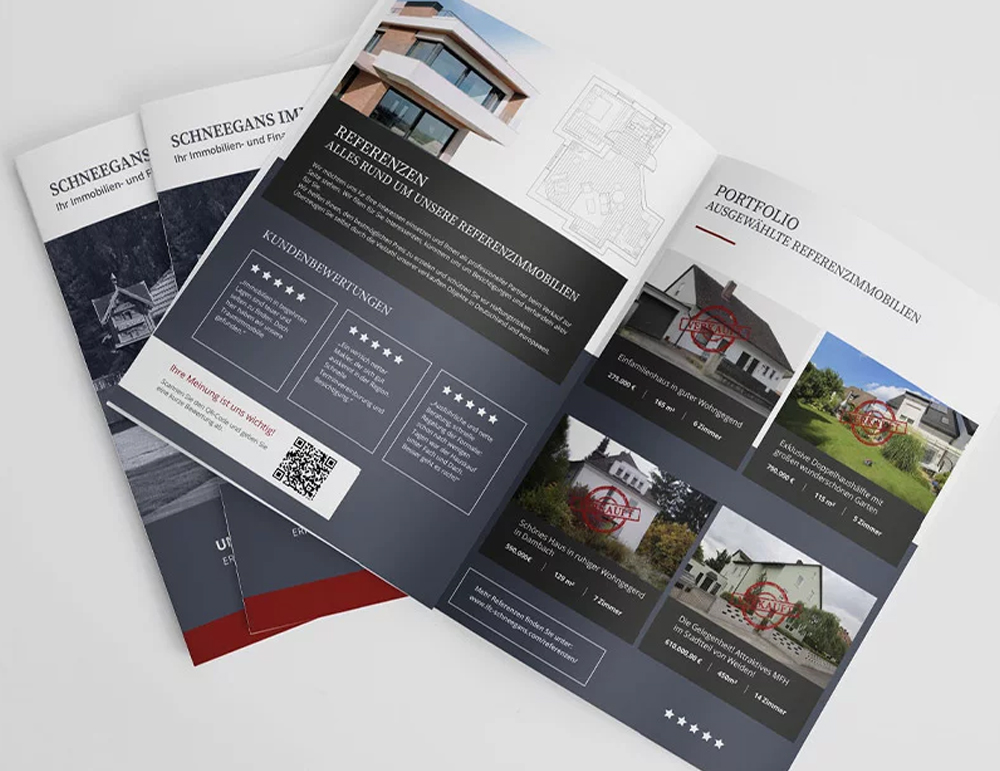 Werbemittel / Printmedien - Broschüre für Immobilienkunden